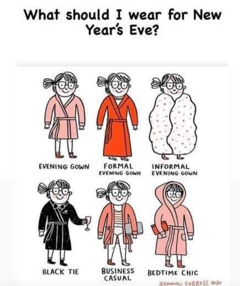 What Should I Wear For New Year S Eve Motivational Inspiring Humor Thought Provoking