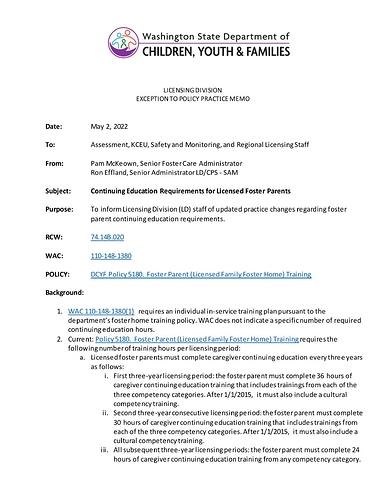 Exception to Policy Practice Memo - Continuing Education Training 05.02.2022-page-001