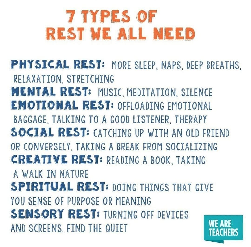 7 Types of rest we - Motivational/Inspiring/Humor/Thought-Provoking ...